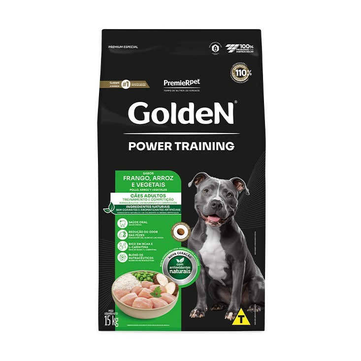 GOLDEN POWER TRAINING CAES ADULTO 15 KG