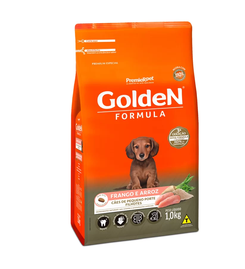 GOLDEN FILHOTE MINI BITS FRANGO 1 KG