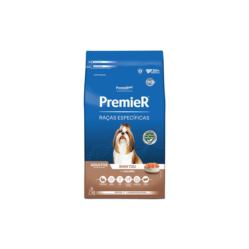PREMIER  SHIH TZU ADULTO SALMÃO 2,5 KG