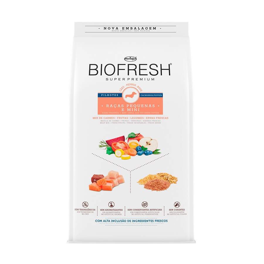 BIOFRESH RAÇAS PEQUENAS E MINI FILHOTES 10,1 KG