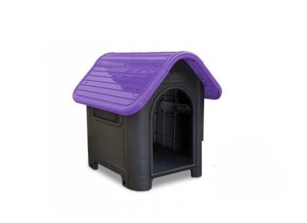 Casinha para Cachorro Medio Porte Plástica Mec N.3 Roxo