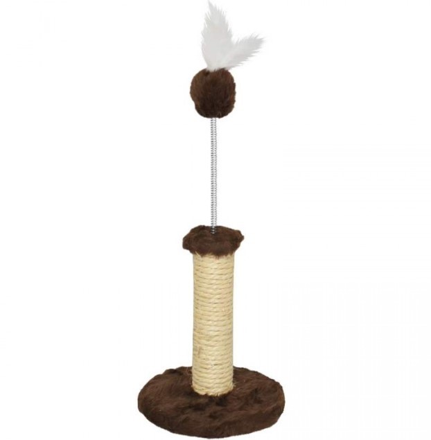 ARRANHADOR 1 PL P PEL LISA MARRON 18X18X23CM
