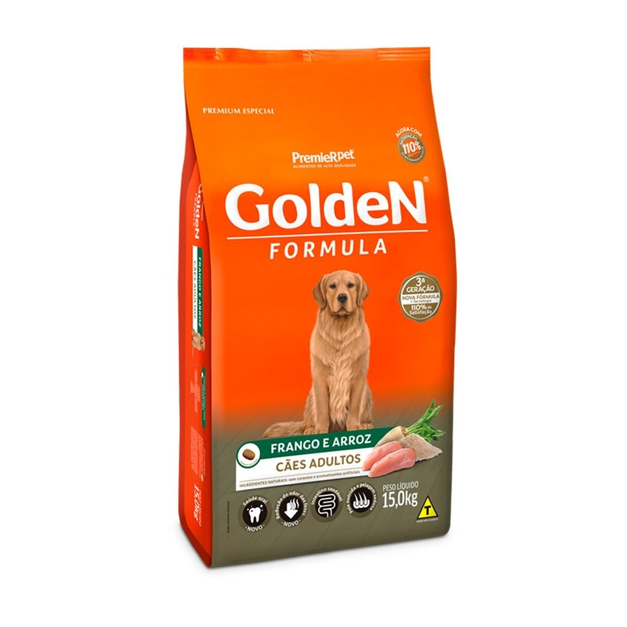 GOLDEN FORMULA CÃES ADULTO RAÇAS GRANDES  FRANGO 15KG