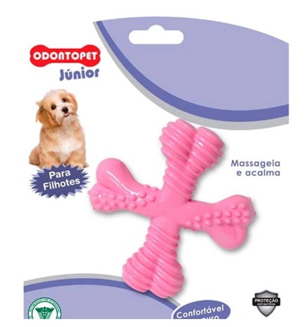 ODONTOPET JUNIOR SPINNER PEQUENO ROSA CÃO