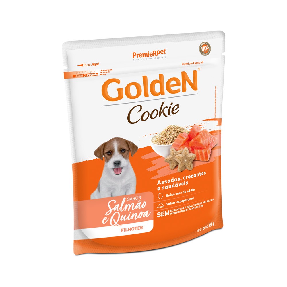 GOLDEN COOKIE FILHOTE SALMÃO/QUINOA 350 G