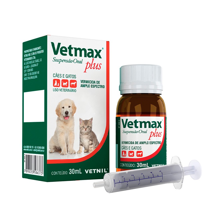 VETMAX PLUS SUSPENSAO 30 ML