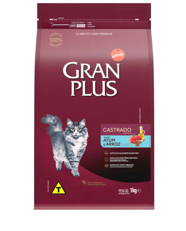 RACAO GP GATO CAST ATUM/ARROZ 1KG