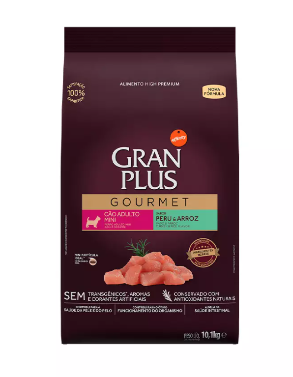 RAÇÃO GRAN PLUS GMT MINI ADULTO PERU SC 10,1 KG