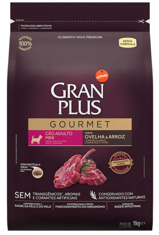 RAÇÃO GRAN PLUS GMT MINI AD OVELHA 1 KG