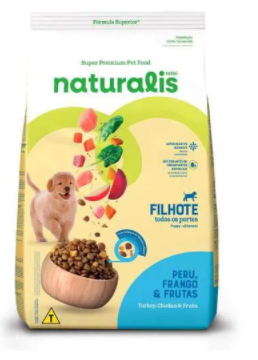 NATURALIS CAES FILHOTE FGO PER E FRU RP 2,5 KG