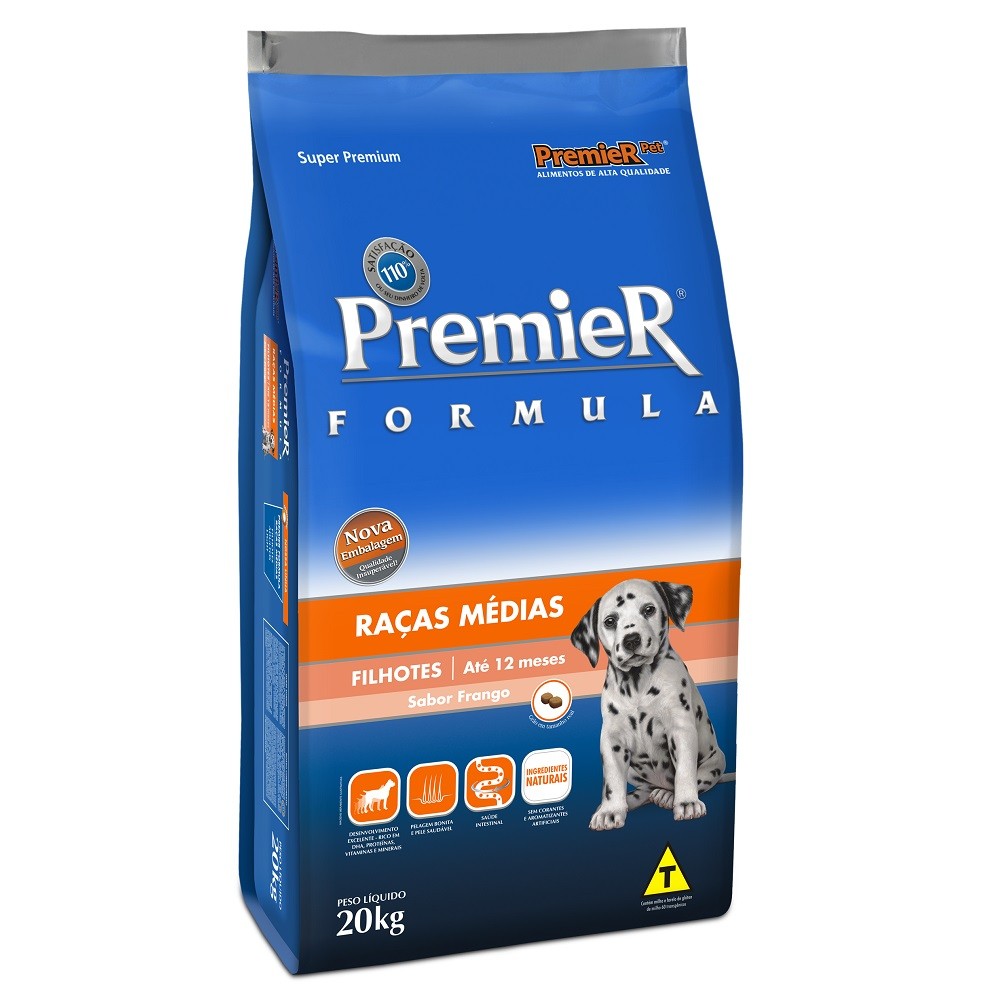 PREMIER FORMULA CAES FIL RAÇ MD 20 KG