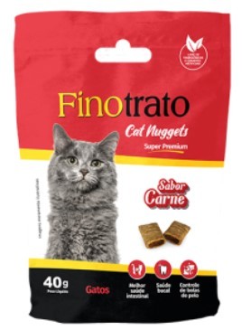 FINOTRATO CAT NUGGETS CARNE GATOS 40 G