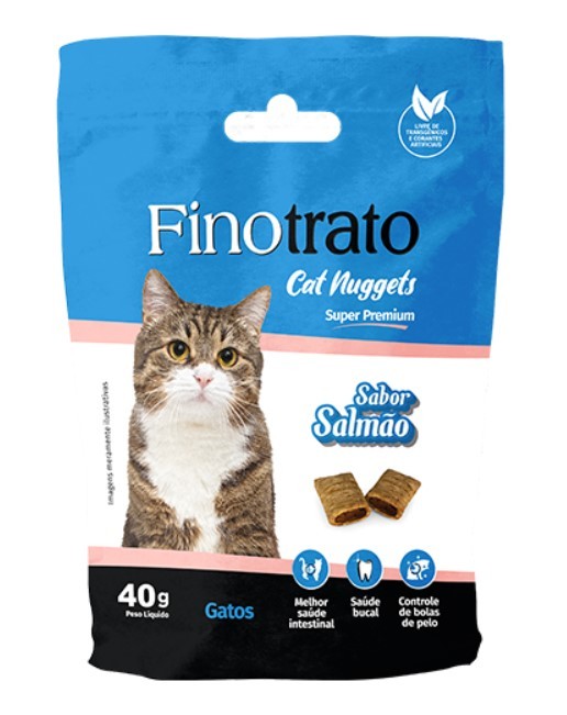 FINOTRATO CAT NUGGETS SALMAO GATOS 40G