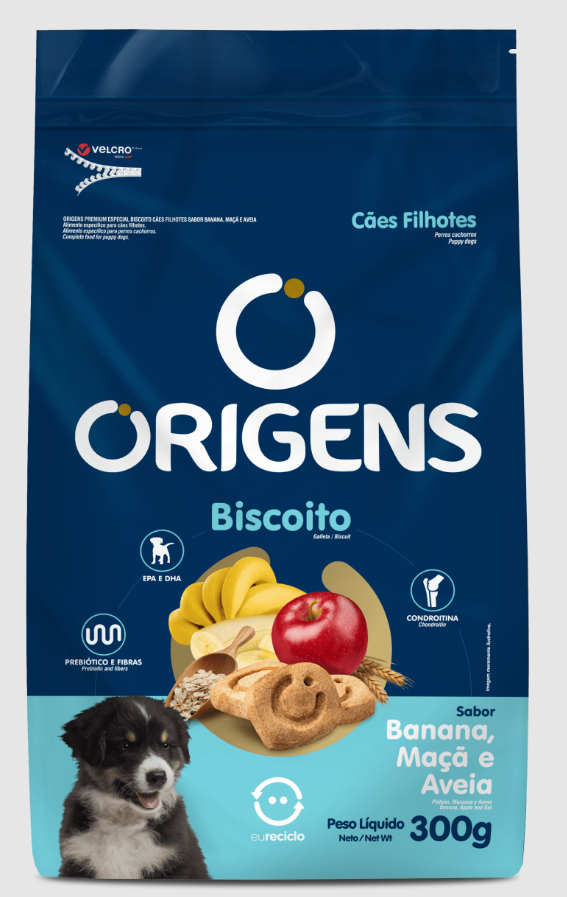 ORIGENS BISC FILH BANANA 300 G