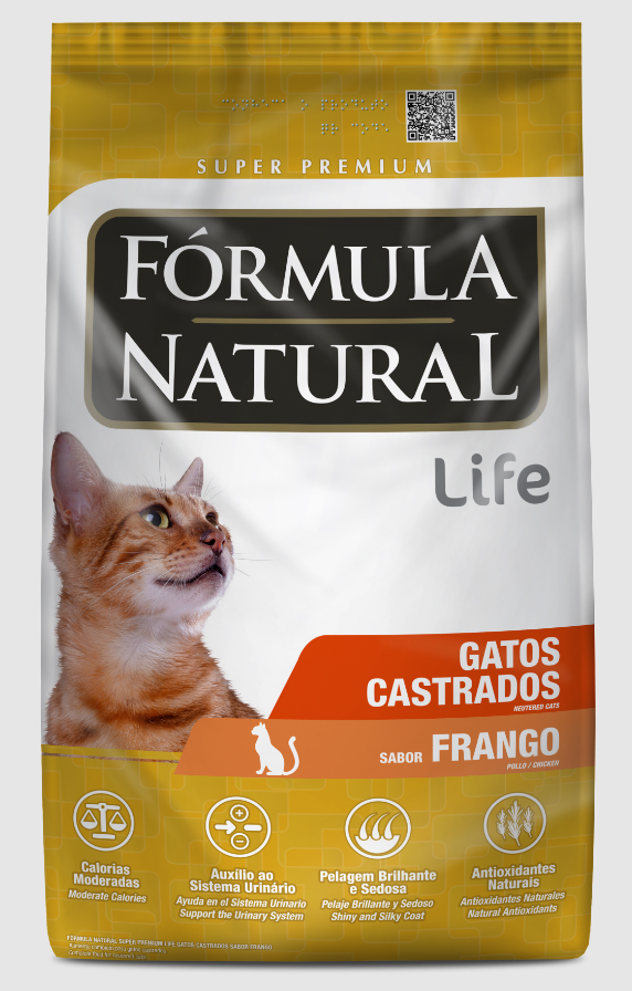 FORMULA NATURAL LIFE GATO CASTRADO FRANGO 7KG