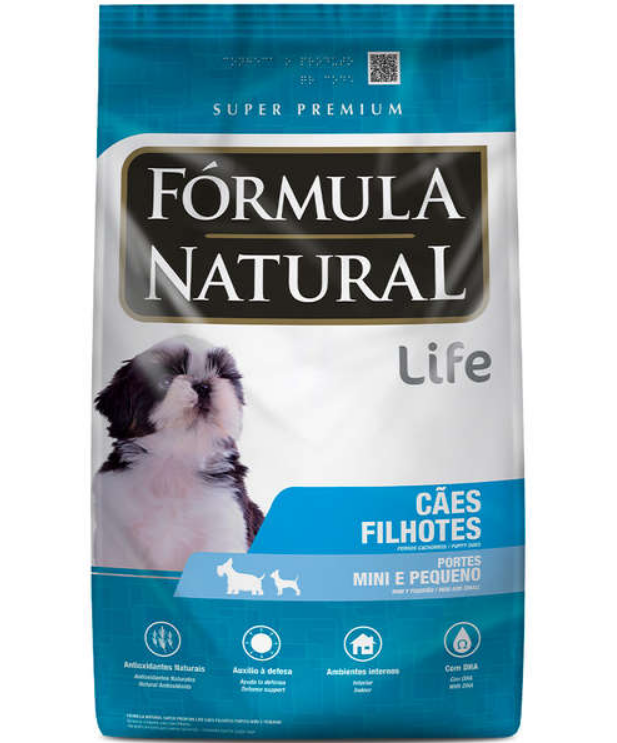 FORMULA NATURAL LIFE FILHOTE PORTE MINI/ PEQUENO 2,5 KG