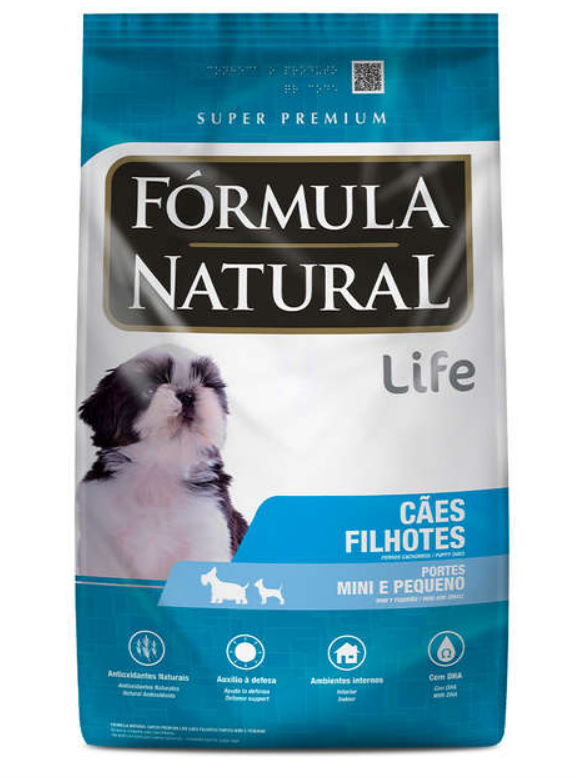 FORMULA NATURAL LIFE FILHOTE PORTE MINI/ PEQUENO 1 KG