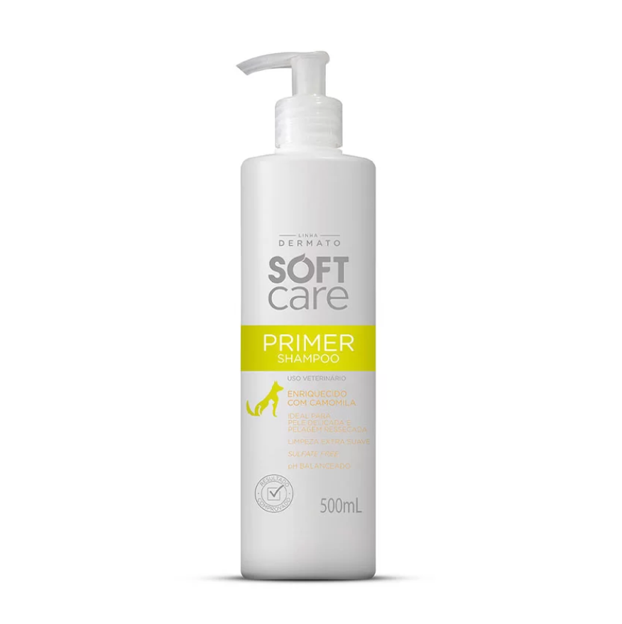 SHAMPOO SOFT CARE PRIMER PARA CÃES E GATOS 500 ML