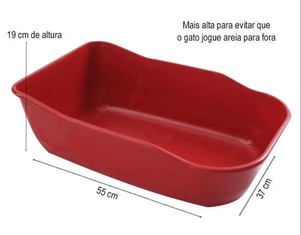 BANDEJA DURALUXO VERMELHA