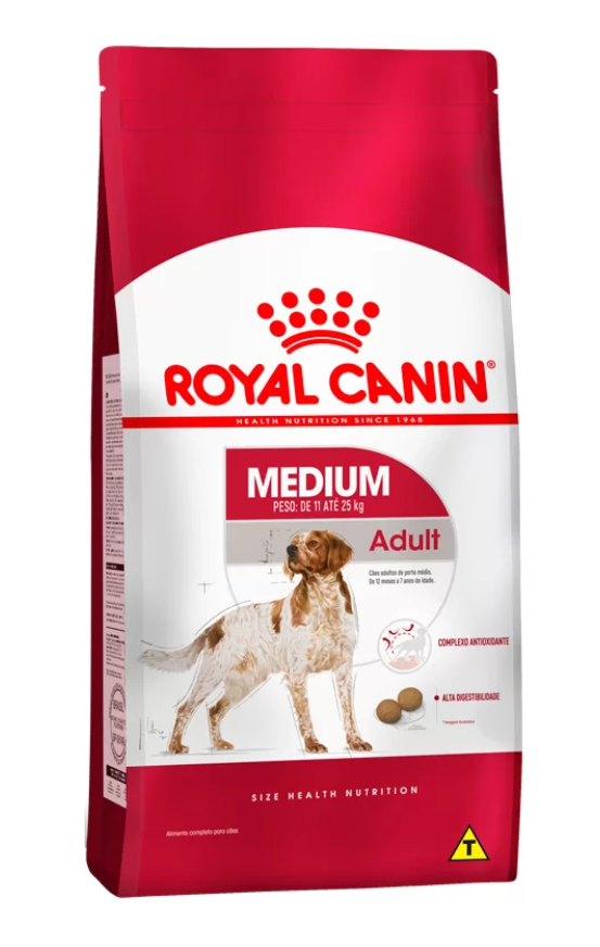 RAÇAO MEDIUM ADULTO 15 KG