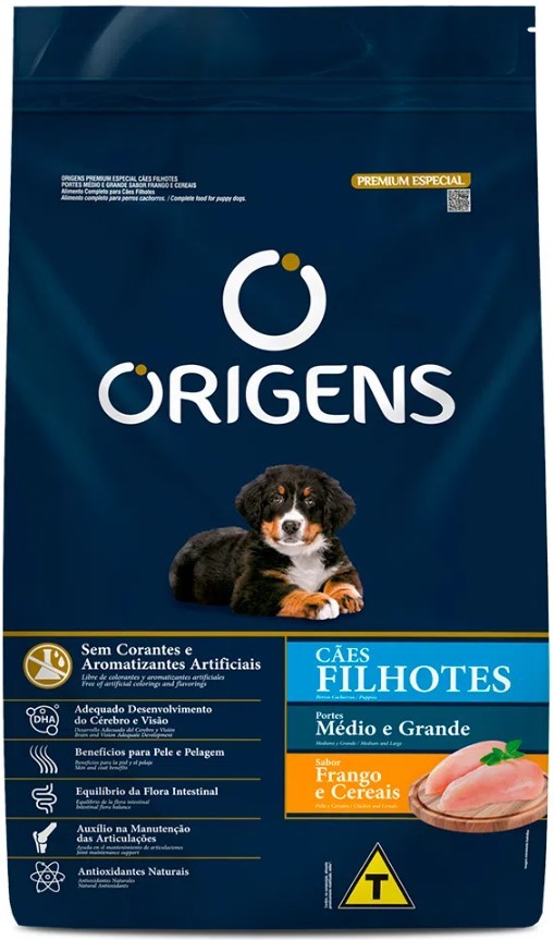 ORIGENS CAO FILHOTE MEDIO/GRANDE 15KG