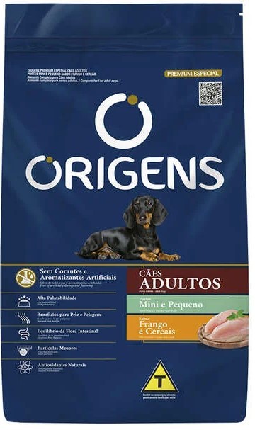 ORIGENS CAO MINI/PEQUENOS 15KG