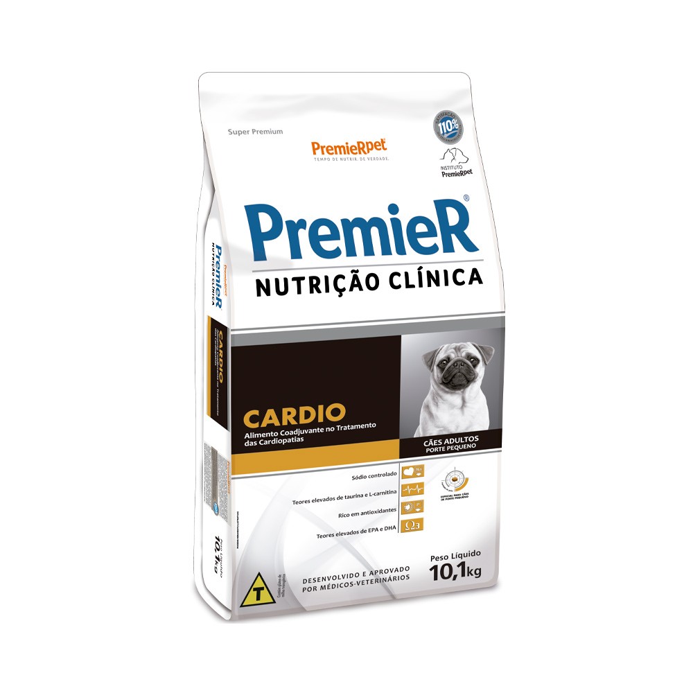 PREMIER NUTRIÇÃO CLINICA CÃES CARDIO PORTE PEQUENO 10,1KG