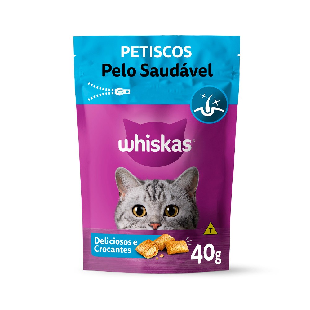 WHISKAS TEMPTATION PELO SAUDAVEL 40 GR
