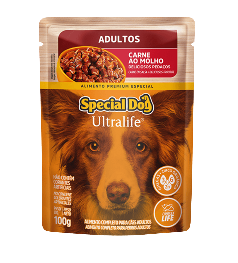 SACHÊ SPECIAL DOG ULTRALIFE ADULTOS SABOR CARNE 100G