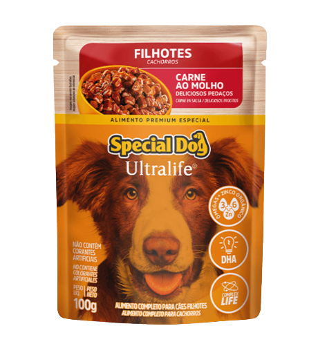 SACHÊ SPECIAL DOG ULTRALIFE FILHOTES SABOR CARNE 100GR