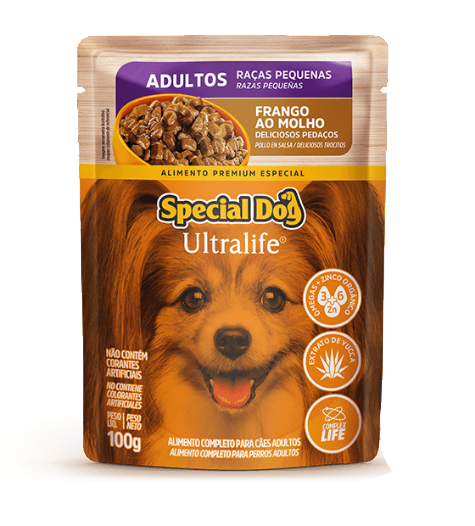 SACHÊ SPECIAL DOG ULTRALIFE ADULTOS RAÇAS PEQUENAS SABOR FRANGO 100GR