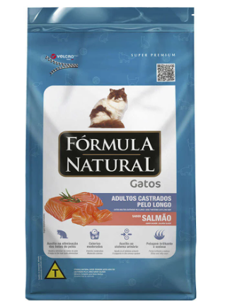 FÓRMULA NATURAL GATO CASTRADO PELO LONG SAL 7 KG