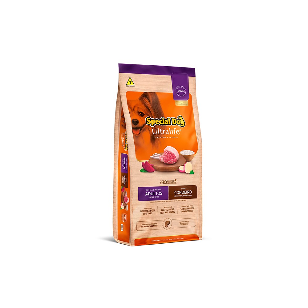 SPECIAL DOG ULTRALIFE RAÇA PEQUENA ADULTO CORDEIRO - 01KG