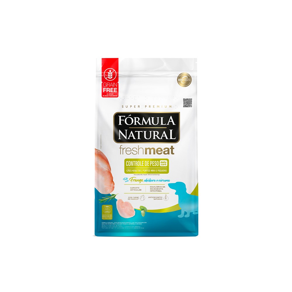 FORMULA NATURAL FRESH MEAT LIGHT CONTROLE DE PESO MINI/PEQUENO 10,1KG