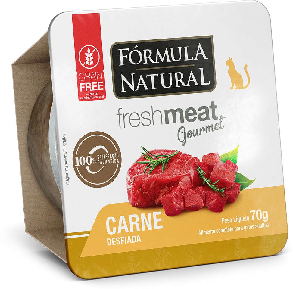 FÓRMULA NATUTAL GOURMET GATO CARNE 70 GR