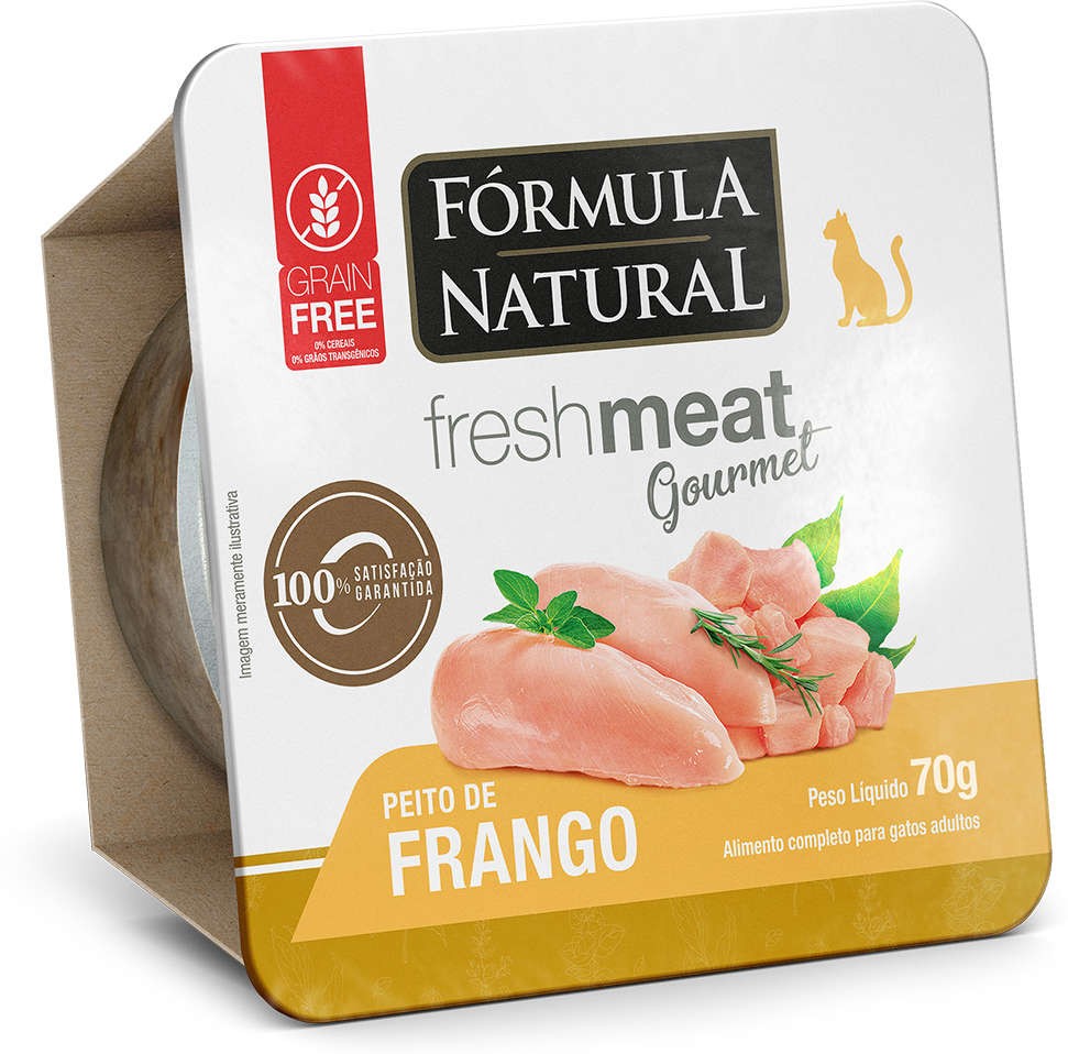 FÓRMULA NATURAL GOURMET GATO FRANGO 70 G