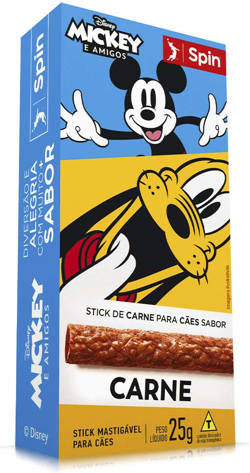 STICK MICKEY CAES CARNE 25GR