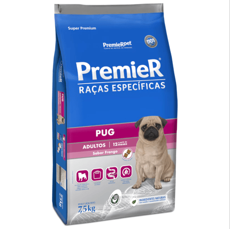 RAÇAS ESPECÍFICAS CAES ADULTO PUG  7,5 KG