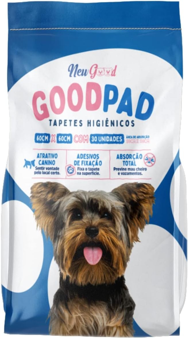 TAPETE HIGIENICO GOOD PAD 60X60CM - 30 UNIDADES