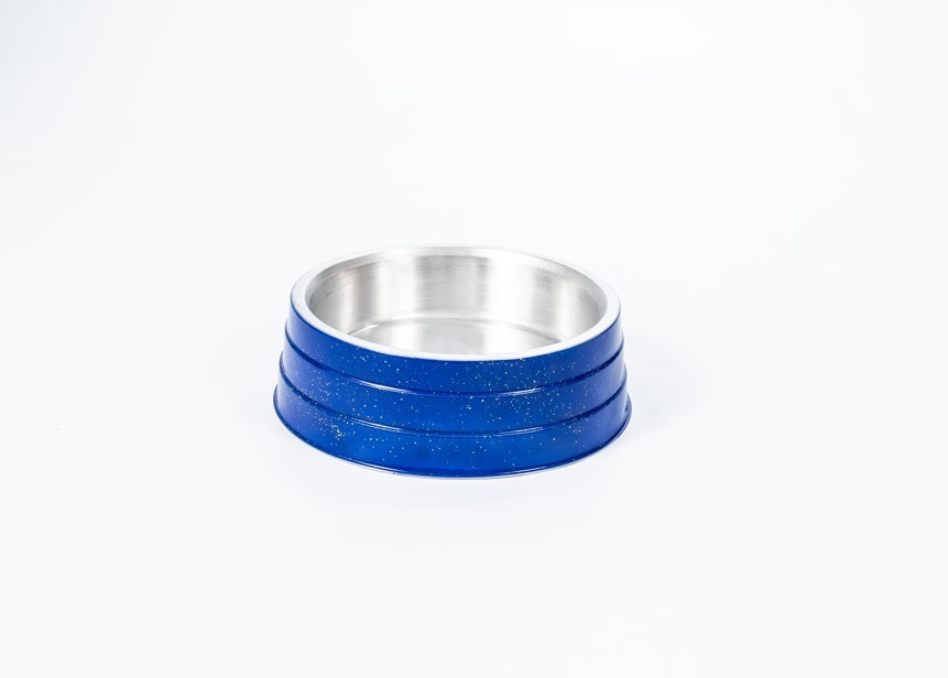 COMEDOURO ALUMINIO PESADO GIGANTE AZUL