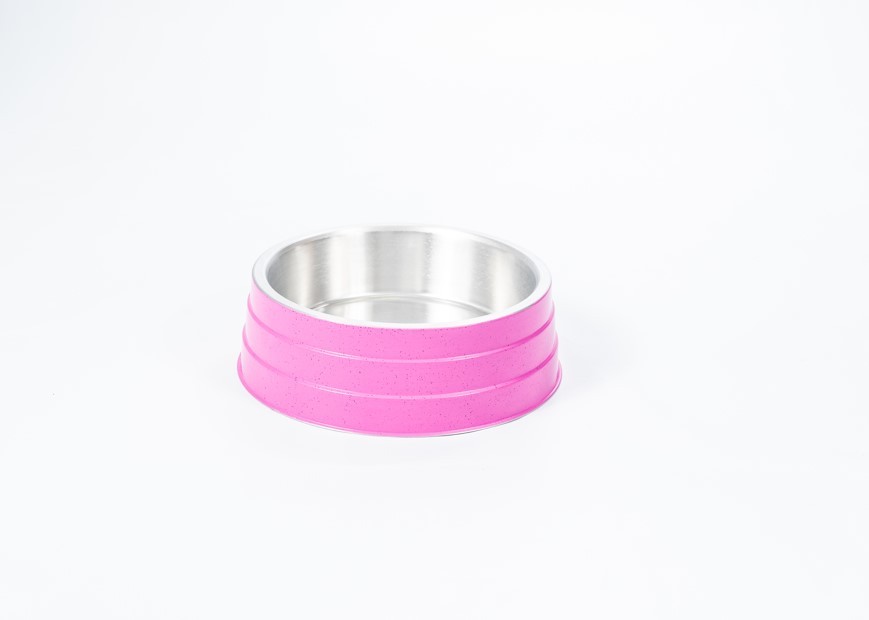COMEDOURO ALUMINIO PESADO GIGANTE ROSA