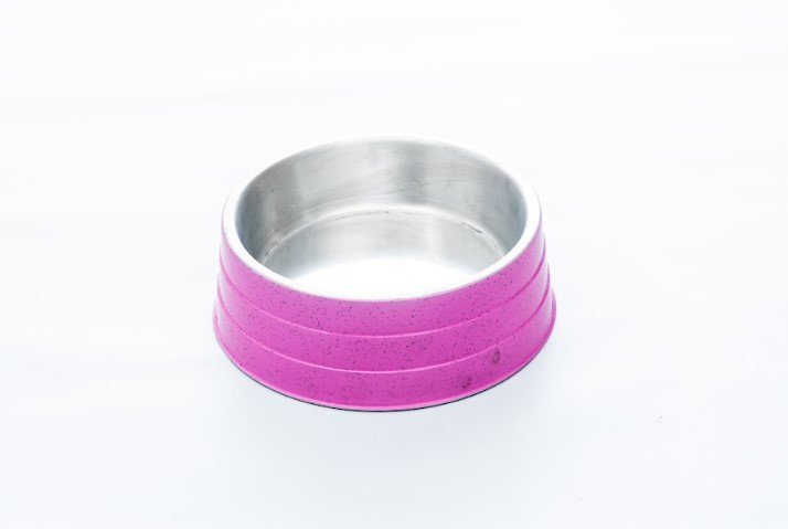 COMEDOURO ALUMINIO PESADO GRANDE ROSA