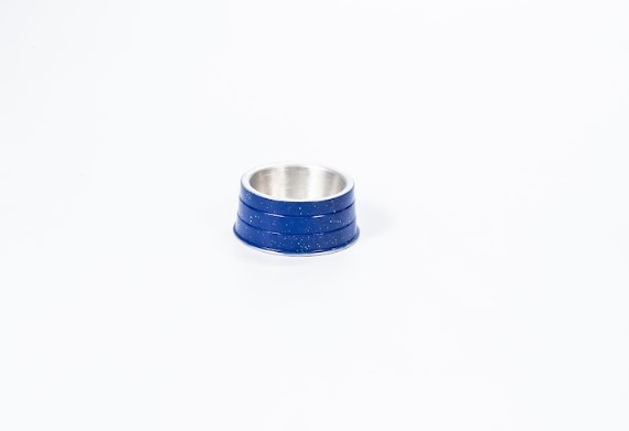 COMEDOURO ALUMINIO PESADO MINI AZUL