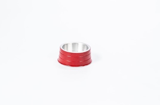 COMEDOURO ALUMINIO PESADO MINI VERMELHO