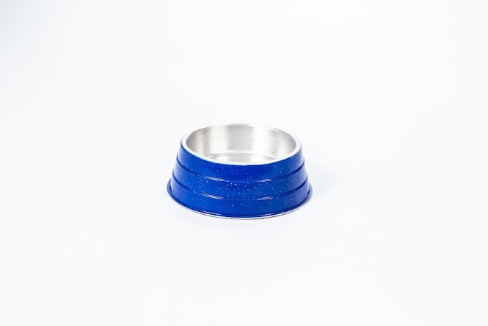 COMEDOURO ALUMINIO PESADO MEDIO AZUL