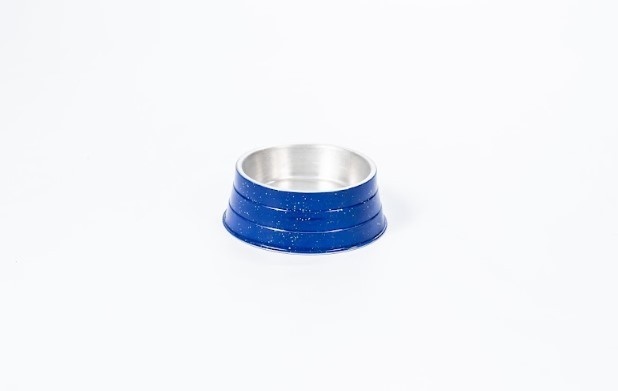 COMEDOURO ALUMINIO PESADO PEQUENO AZUL