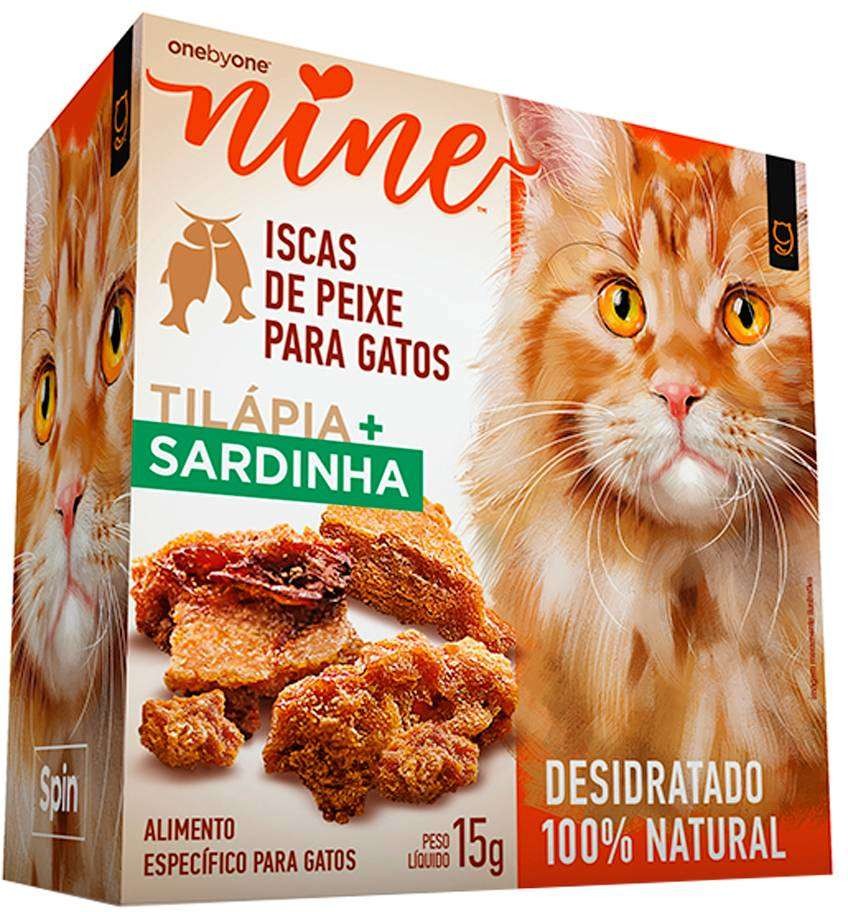 MINI SNACK NINE CAT SABORES TILÁPIA + SARDINHA