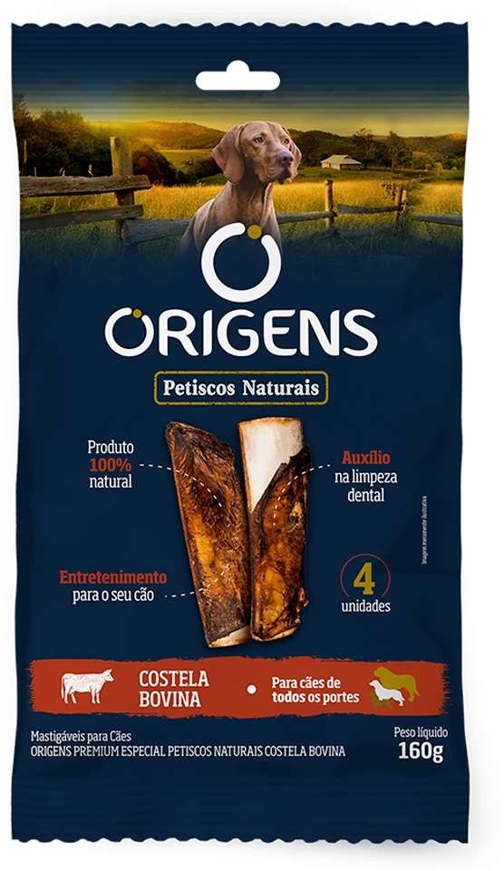 ORIGENS PETISCO NATURAL COSTELA 160G