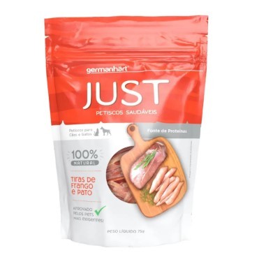 PETISCO JUST - TIRAS MIX PATO E FRANGO 75 (N/A)