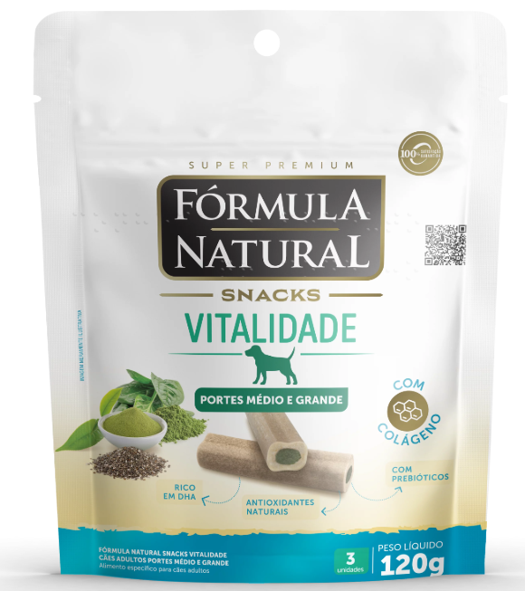 FORMULA NATURAL SNACK CAO VITALIDADE 120g